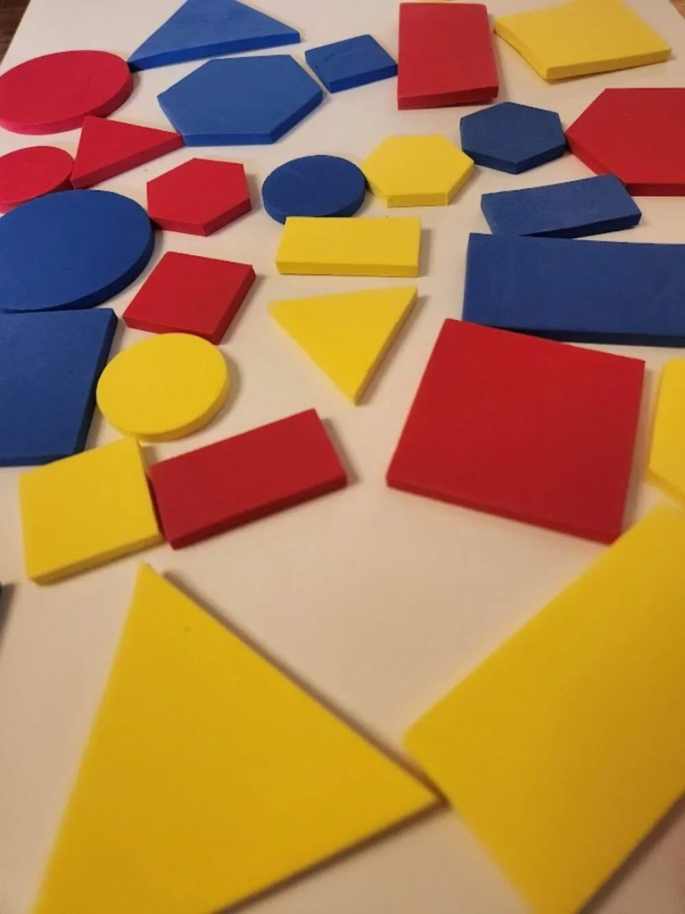 Foam Shapes Geometry Colors Colored Math Manipulatives Toys Tools Educational Ki
